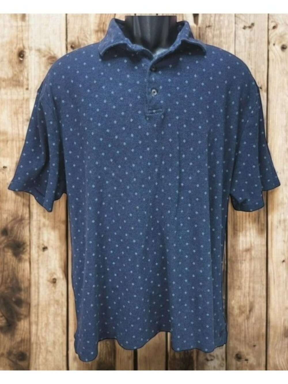 Polo Ralph Lauren Classic Fit Navy Diamond Polo XL